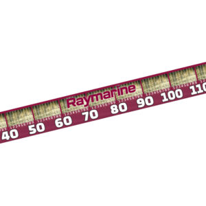 Fisch Maßband zum Aufkleben - Raymarine Logo - 150cm x 10cm (LxH)