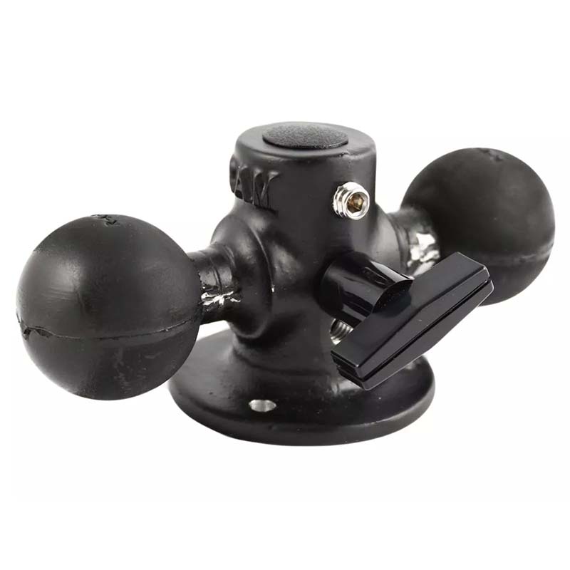 RAM Mounts Doppelkugel-Basis mit Drehverschluss - C-Kugel (1,5Zoll)