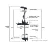 Haswing Cayman-B 55 GPS 1.6G / 660W 12V / mit Ankerfunktion + Cruise Control / 137cm Schaft