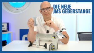 Neue JMS Aluminium Klemm-Geberstange: Leicht, drehbar und für alle Boote – Made in Germany!