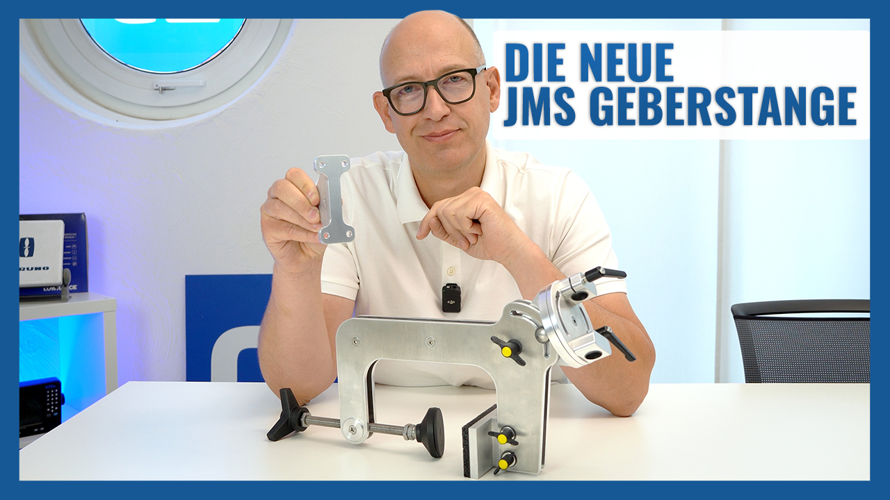 Neue JMS Aluminium Klemm-Geberstange: Leicht, drehbar und für alle Boote – Made in Germany!