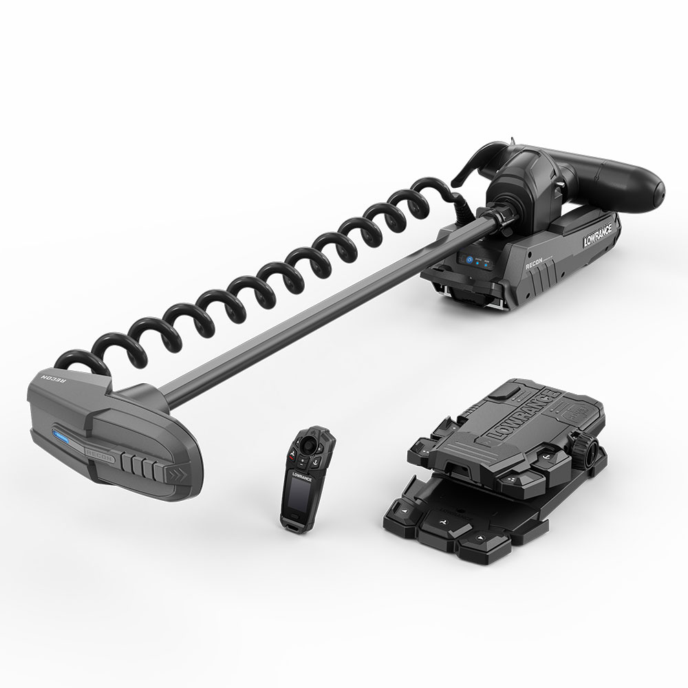 Lowrance RECON Süßwasser-Trollingmotor 137cm (54 Zoll) mit Fußpedal und HDI-Geber