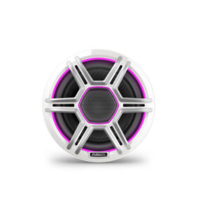 Fusion Apollo™ 6,5-Zoll-LED-Marinelautsprecher mit weißen Sportgrills