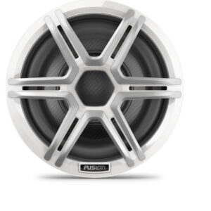 Fusion Apollo™ 12-Zoll-LED-Marinesubwoofer mit weißem Sportgrill