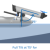 ePropulsion eLite - Elektromotor für kleine Boote inkl. Akku (500W) - Langschaft