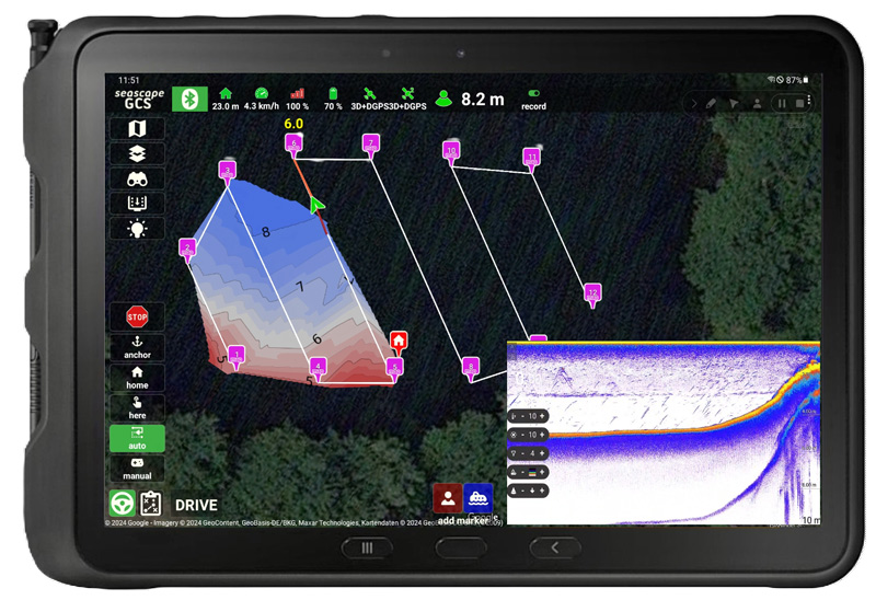 TechAdVision PULSE Bathymetrie-Kit für bemannte Boote