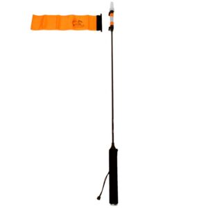 YakAttack VISIpole II, Licht, Mast, schwimmende Basis, Mighty Mount / GearTrac bereit, Inklusive Flagge