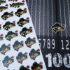 Fisch Maßband mit Anschlag - 17,5 x 140 cm - mit PB-Sticker-Set