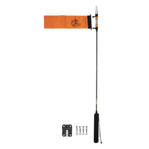 YakAttack VISIpole II, Licht, Mast, schwimmender Sockel, Inklusive Mighty Mount, Inklusive Flagge