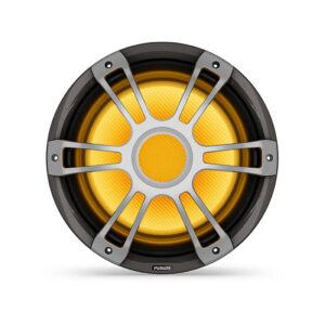Ausstellungsstück - Fusion Signature Serie 3i Marinesubwoofer, 10 Zoll Marinesubwoofer, grau, Sportgrill, 600 Watt, CRGBW - Ohne OVP