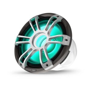 Ausstellungsstück - Fusion Signature Serie 3i Marinesubwoofer, 10 Zoll Marinesubwoofer, grau, Sportgrill, 600 Watt, CRGBW - Ohne OVP