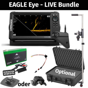 Einsteiger Live Bundle - Lowrance Eagle Eye-9 Live mit Geber und Zubehör