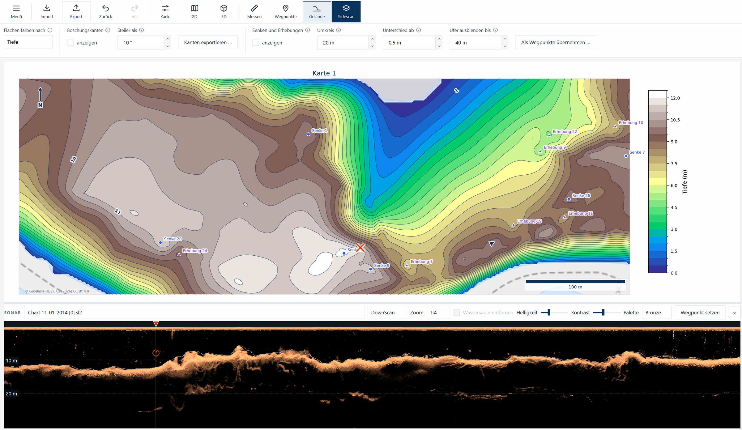 SonarMapper Sonar-Modul – Sonar-Viewer und Sidescan-Mosaik – Bild 4